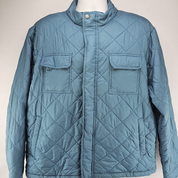 Peter Millar Norfolk Quilted Lightweight Bomber Jacket Blue XXL - Picture 7 of 16